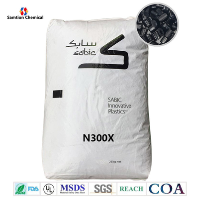 S-Plastic Noryl N300X PPE+PS Mieszanka. Niezapłynęty, niebromowany, niechloronowany FR System UL94 V0.