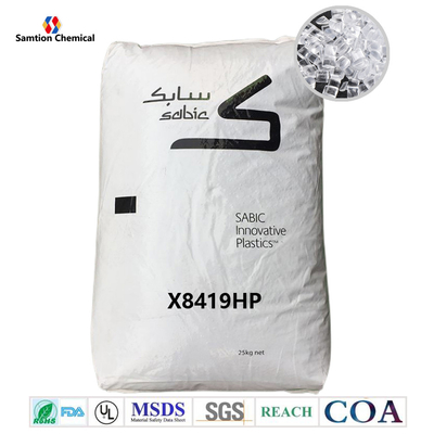 FDA Grade S-Plastic Xylex X8419HP Pellets z żywicy Bulk Low Medium Flow For Injection Molding
